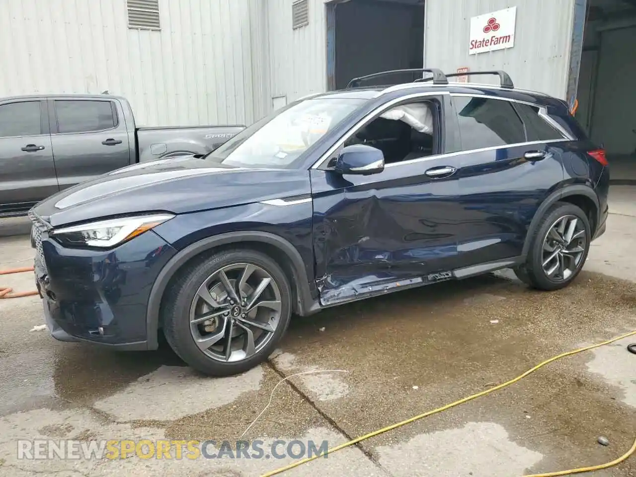 1 Photograph of a damaged car 3PCAJ5DA7MF101867 INFINITI QX50 2021