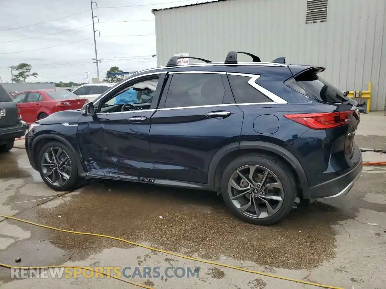 2 Photograph of a damaged car 3PCAJ5DA7MF101867 INFINITI QX50 2021