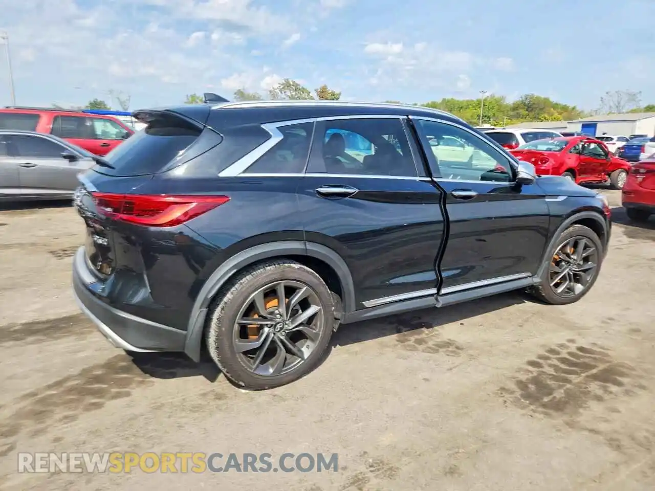 3 Фотография поврежденного автомобиля 3PCAJ5DB0MF120284 INFINITI QX50 2021
