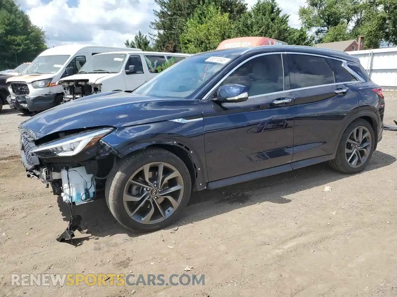 1 Photograph of a damaged car 3PCAJ5DB4MF104962 INFINITI QX50 2021