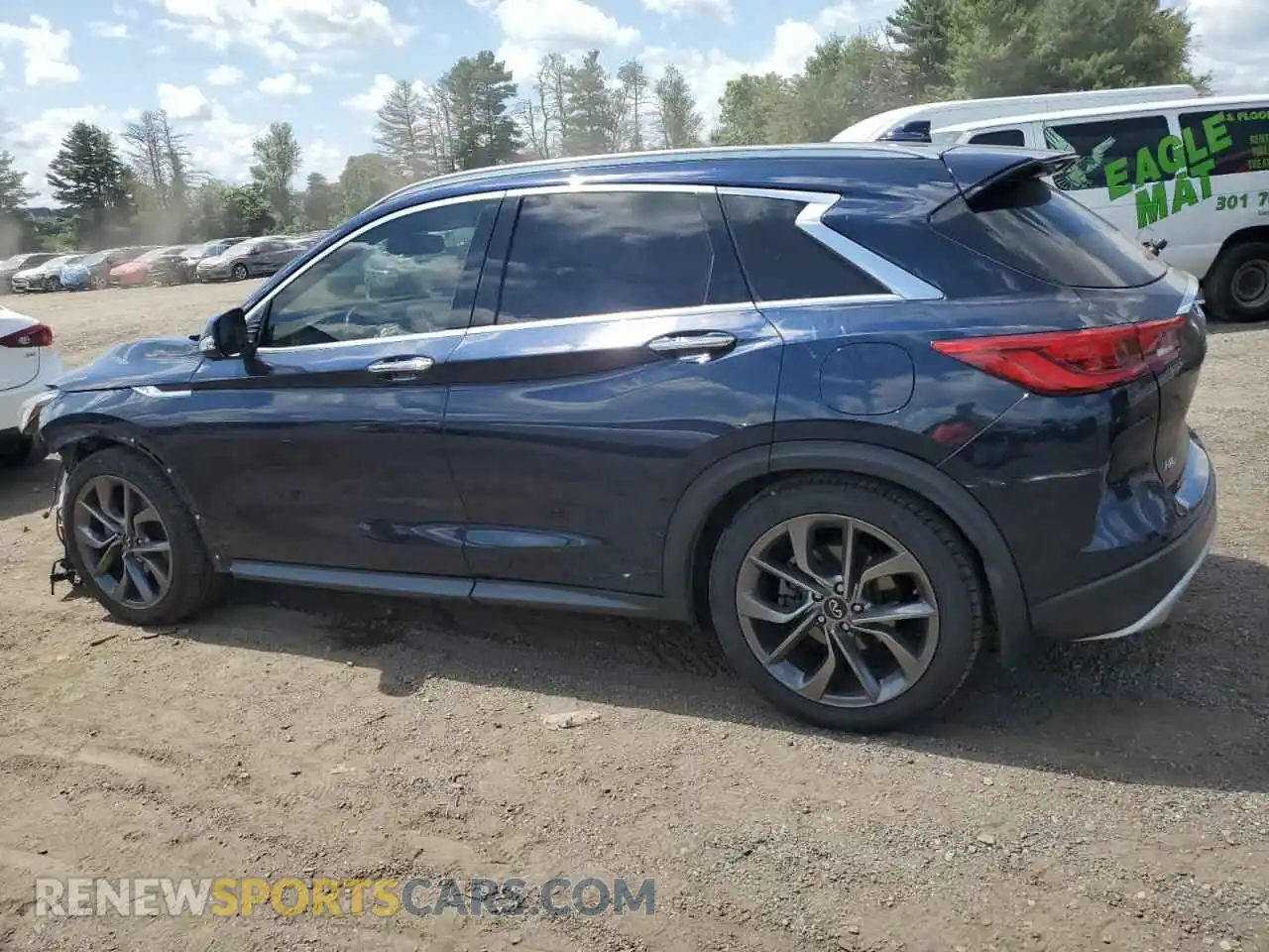 2 Photograph of a damaged car 3PCAJ5DB4MF104962 INFINITI QX50 2021