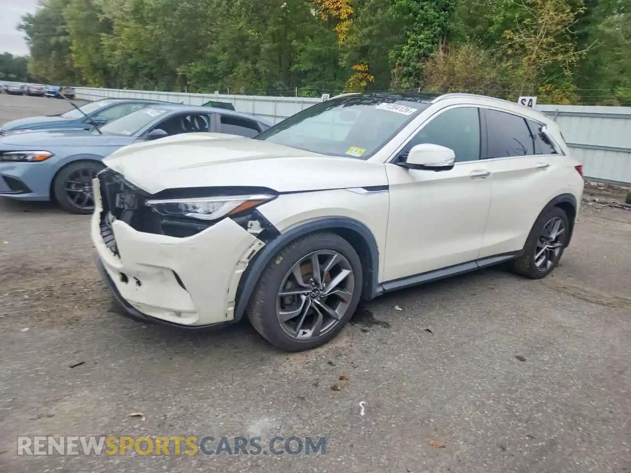 1 fotografías del automóvil dañado 3PCAJ5DBXMF114685 INFINITI QX50 2021