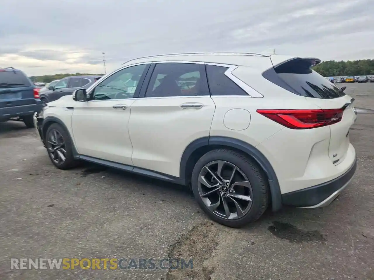 2 fotografías del automóvil dañado 3PCAJ5DBXMF114685 INFINITI QX50 2021