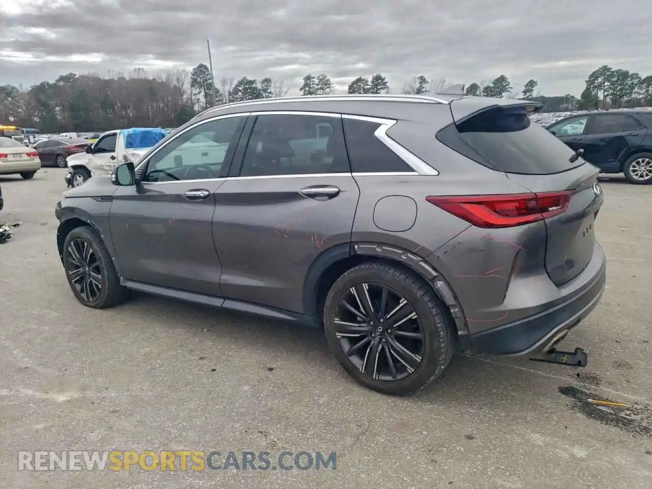 2 Photograph of a damaged car 3PCAJ5BA6NF106191 INFINITI QX50 2022
