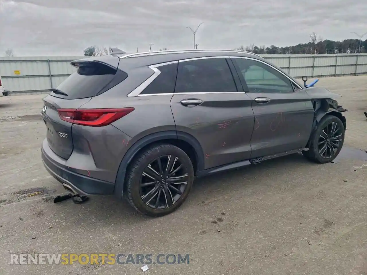 3 Photograph of a damaged car 3PCAJ5BA6NF106191 INFINITI QX50 2022