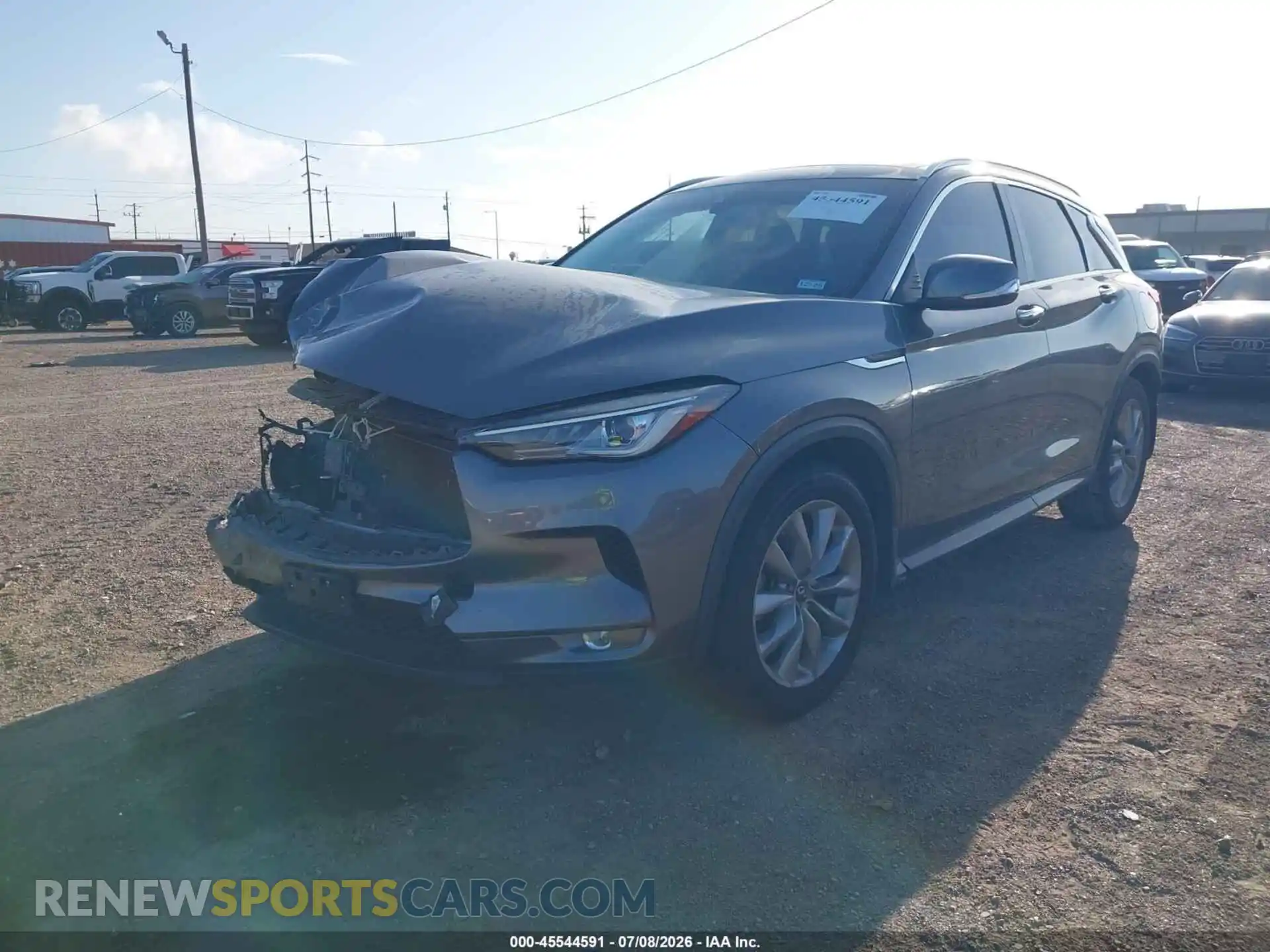 2 Фотография поврежденного автомобиля 3PCAJ5BA6NF106238 INFINITI QX50 2022