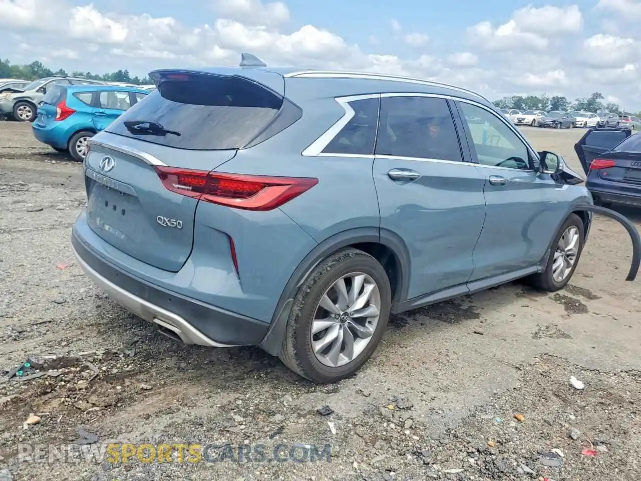 3 Фотография поврежденного автомобиля 3PCAJ5CB1NF111273 INFINITI QX50 2022