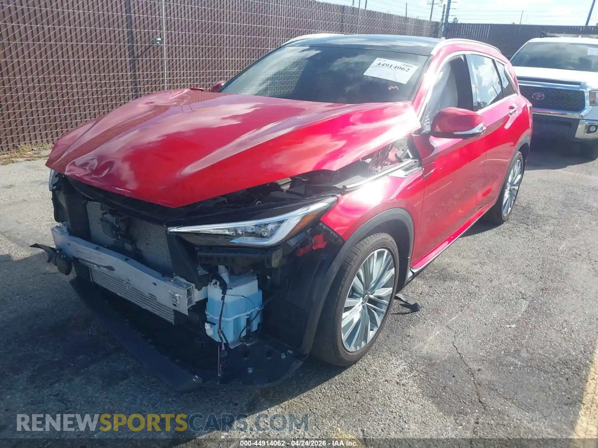 2 Photograph of a damaged car 3PCAJ5DBXPF123360 INFINITI QX50 2023