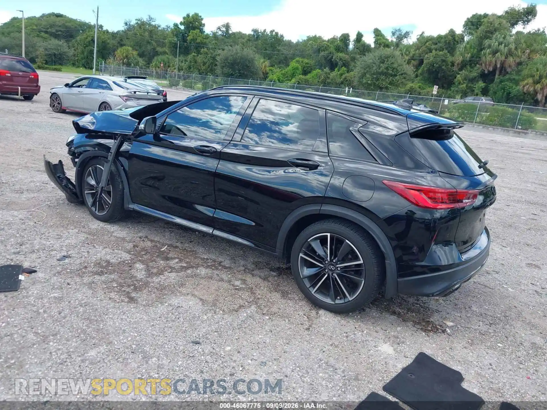 3 Photograph of a damaged car 3PCAJ5FAXPF119149 INFINITI QX50 2023