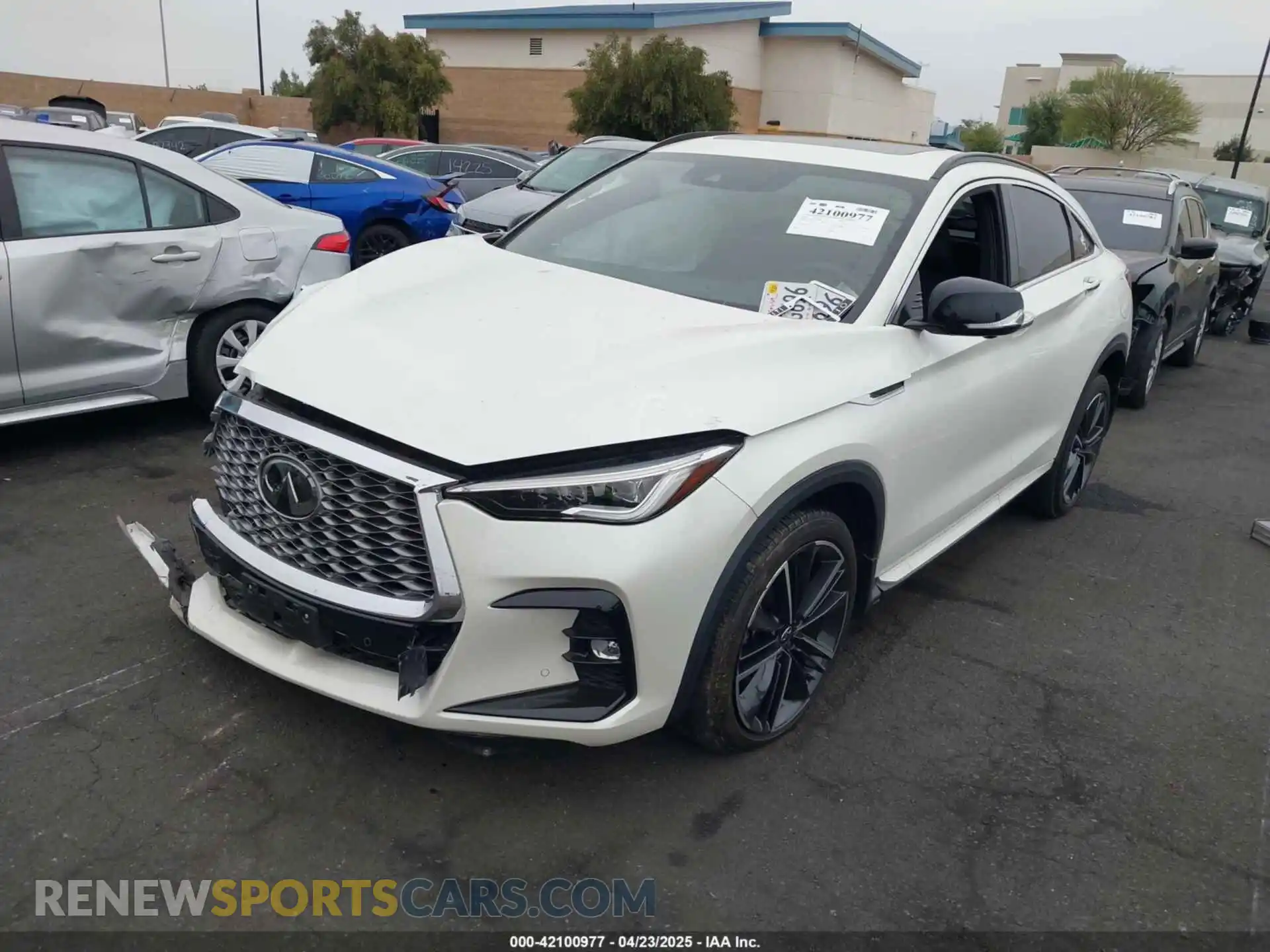 2 Photograph of a damaged car 3PCAJ5K3XNF101092 INFINITI QX55 2022