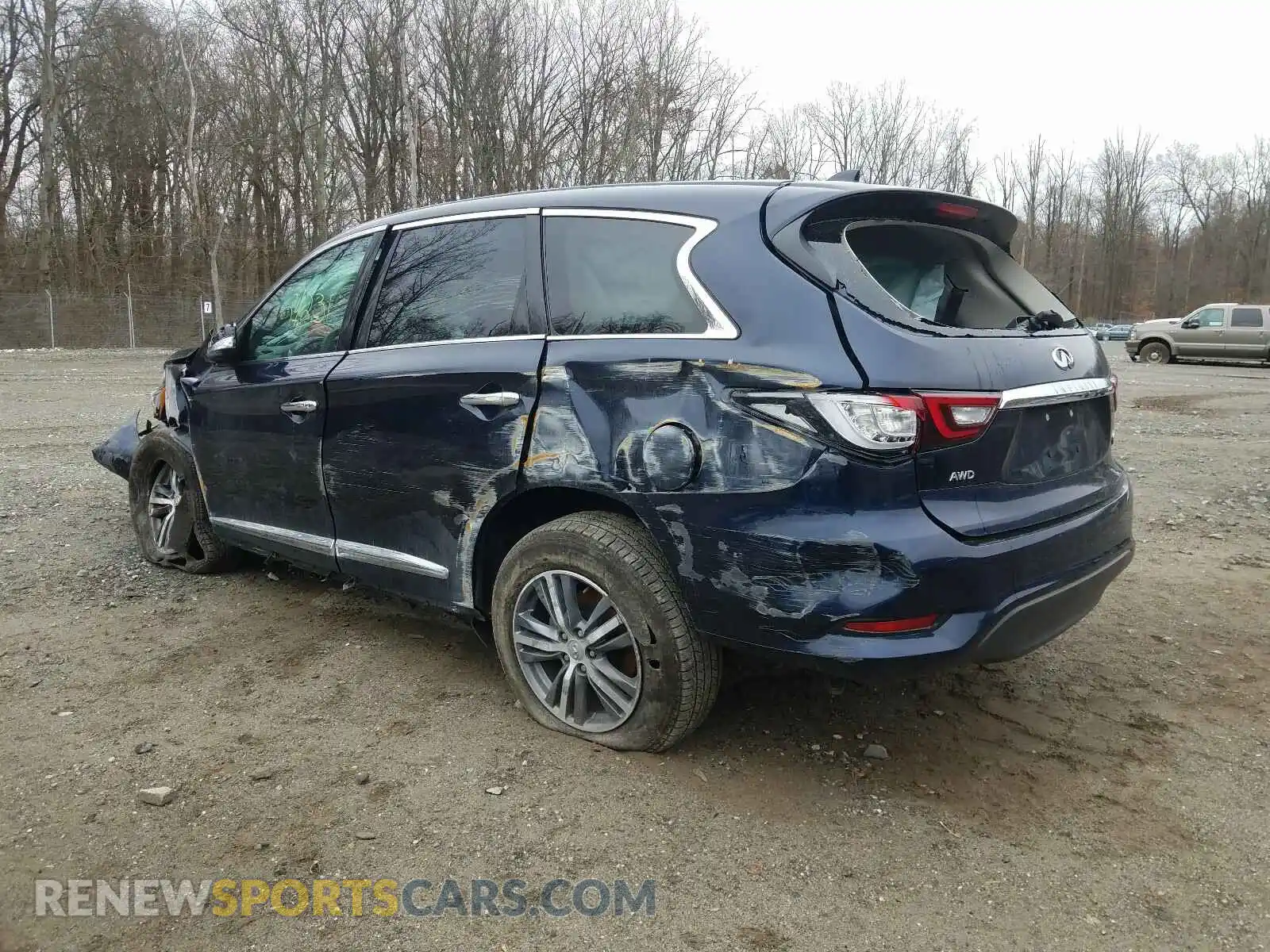 3 fotografías del automóvil dañado 5N1DL0MM0LC515441 INFINITI QX60 2020