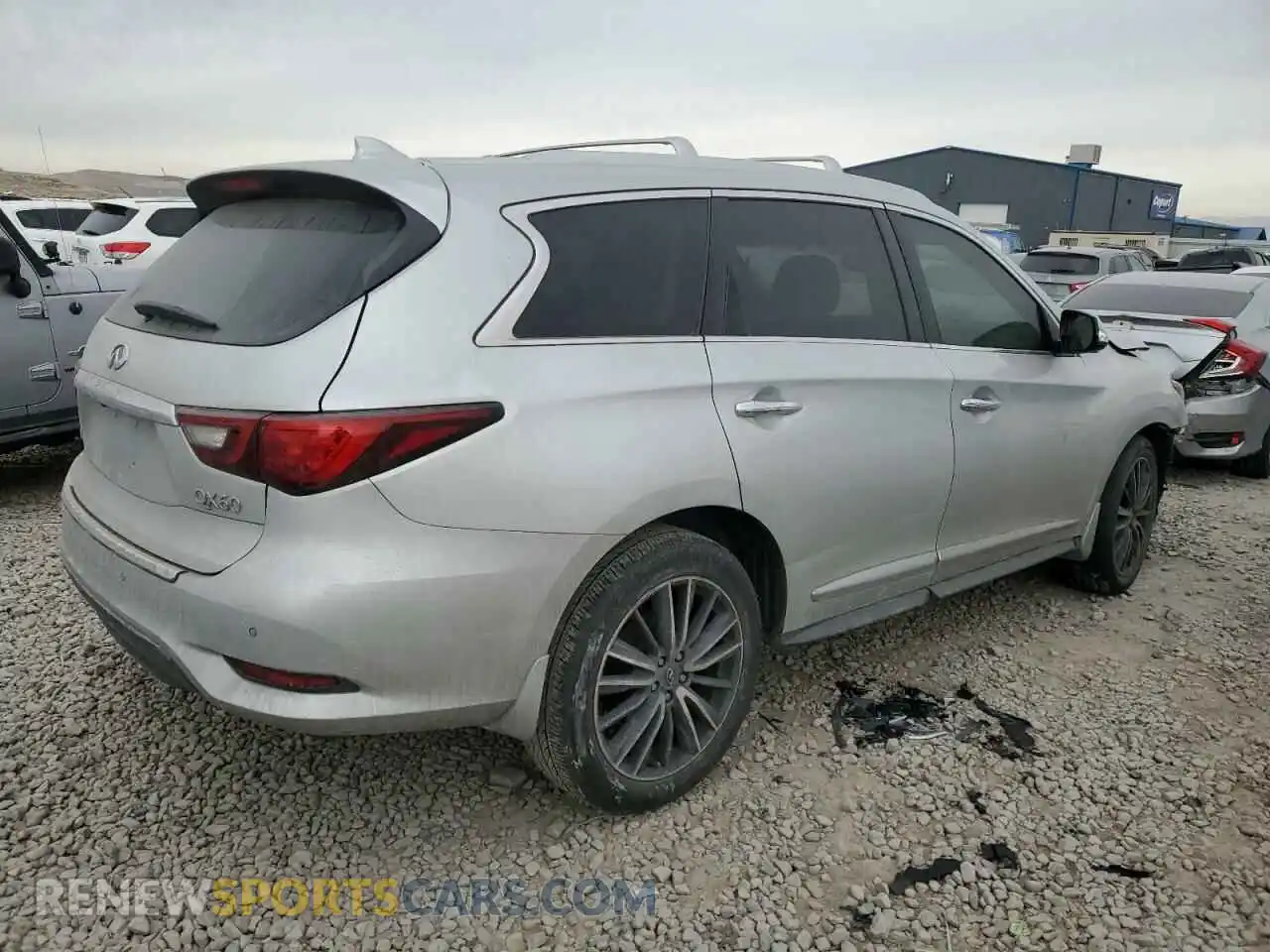 3 fotografías del automóvil dañado 5N1DL0MN4LC511014 INFINITI QX60 2020