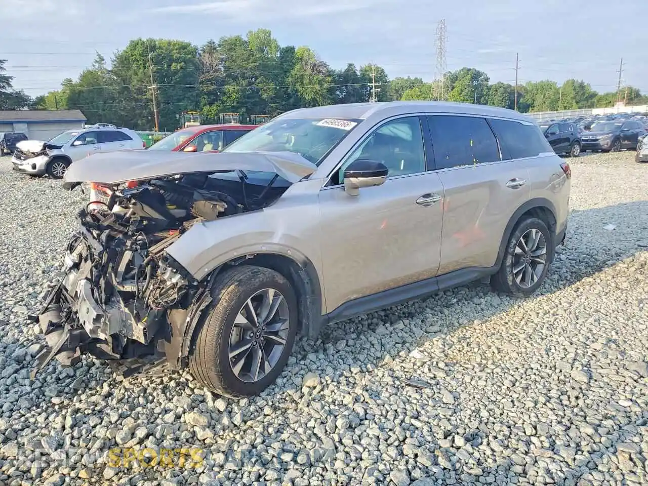 1 Photograph of a damaged car 5N1DL1FSXPC373509 INFINITI QX60 2023