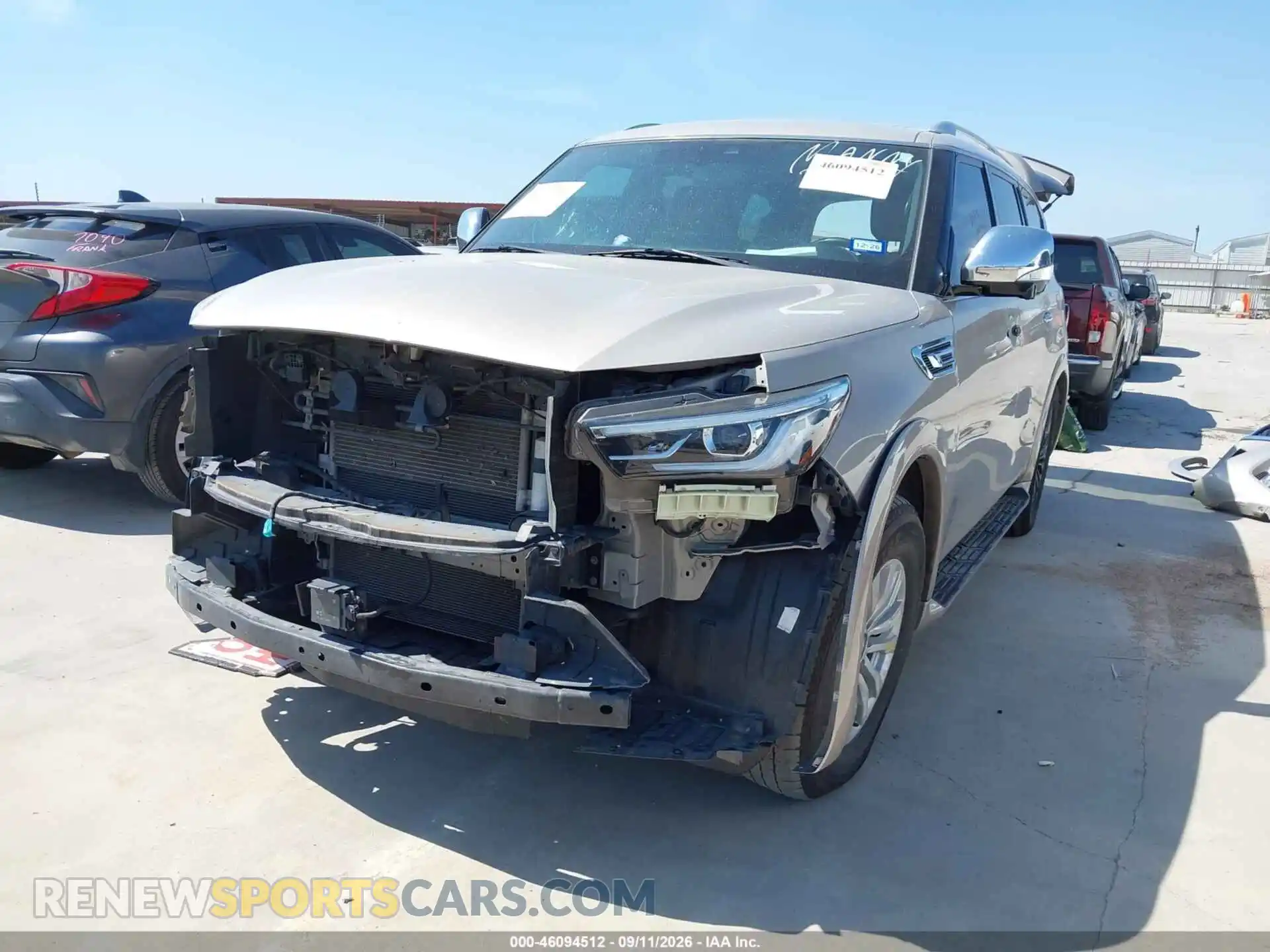 2 Фотография поврежденного автомобиля JN8AZ2BF3P9755841 INFINITI QX80 2023