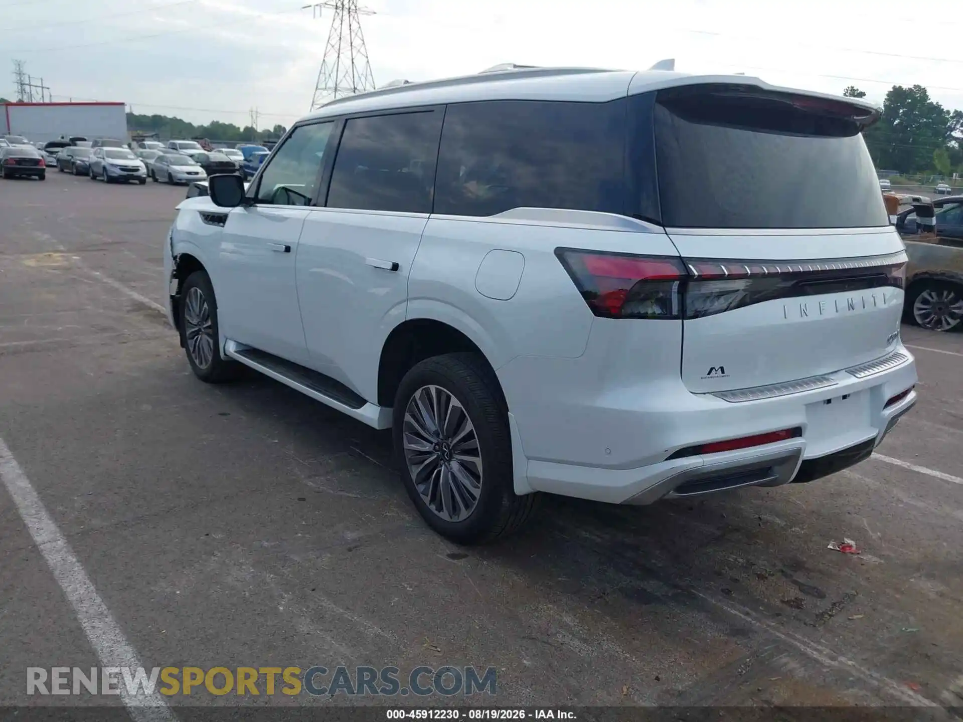 3 fotografías del automóvil dañado JN8AZ3DE0S9702226 INFINITI QX80 2025
