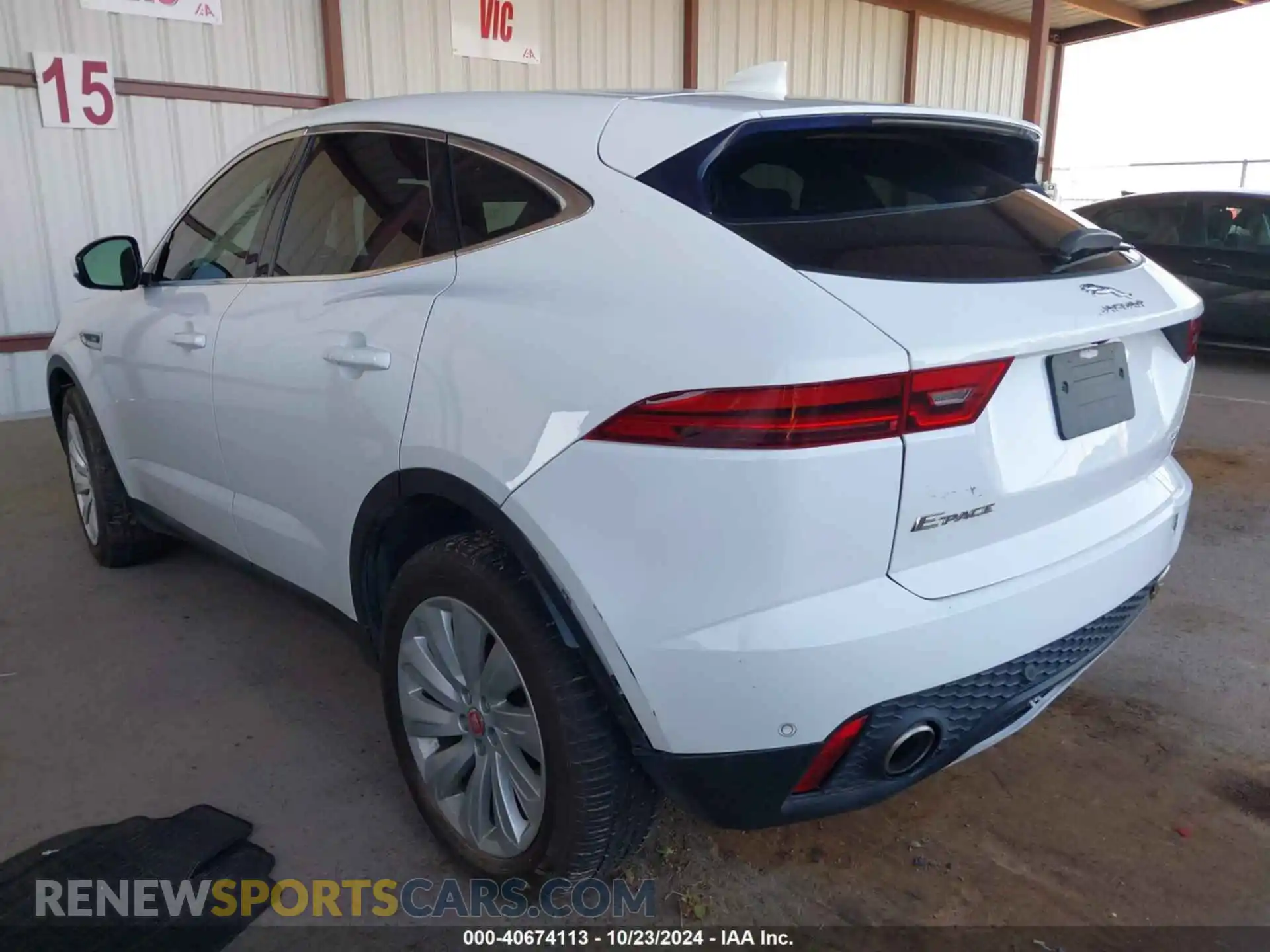 3 fotografías del automóvil dañado SADFP2FX8K1Z46709 JAGUAR E-PACE 2019