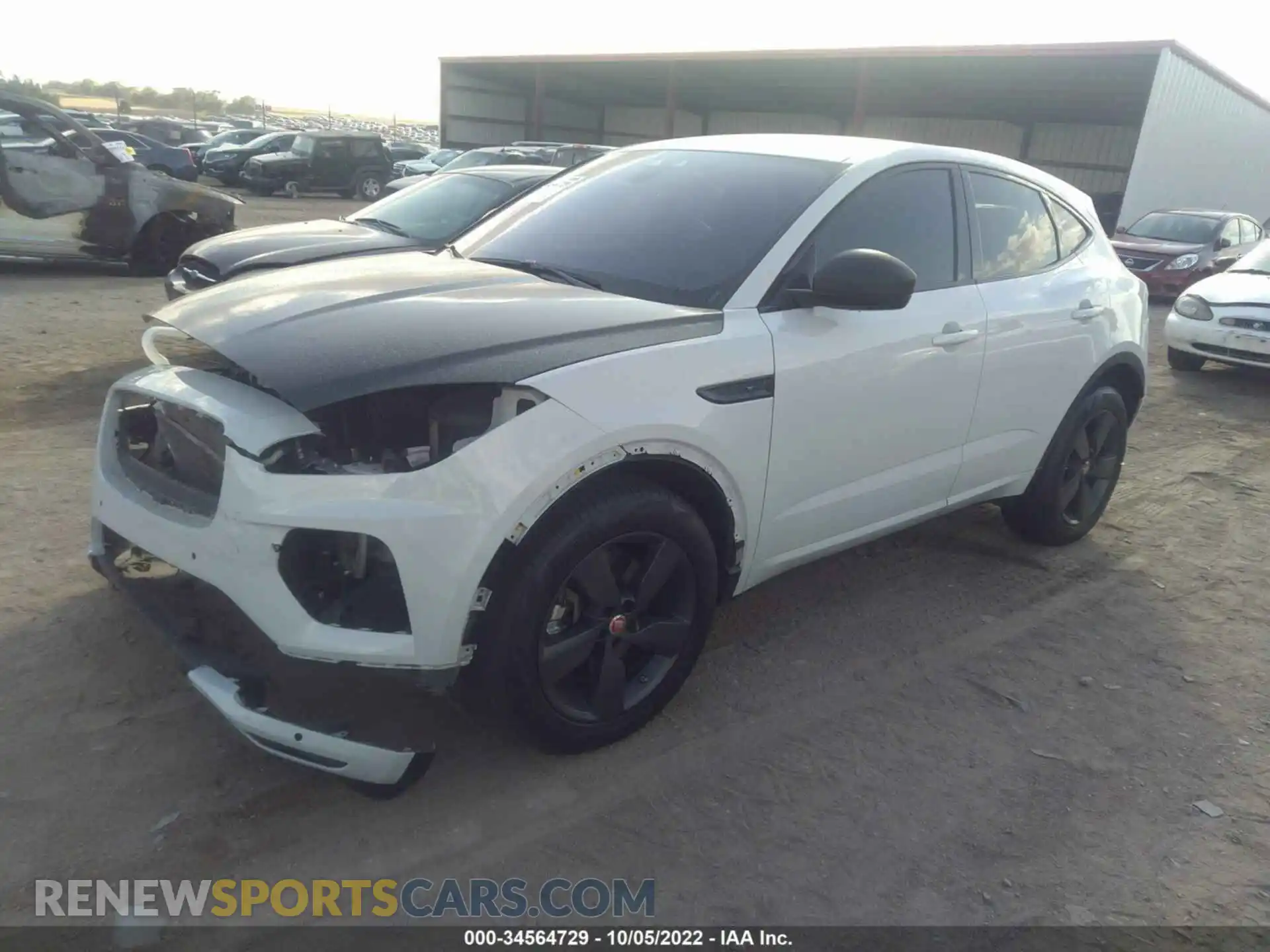 2 fotografías del automóvil dañado SADF12FX4L1Z80360 JAGUAR E-PACE 2020