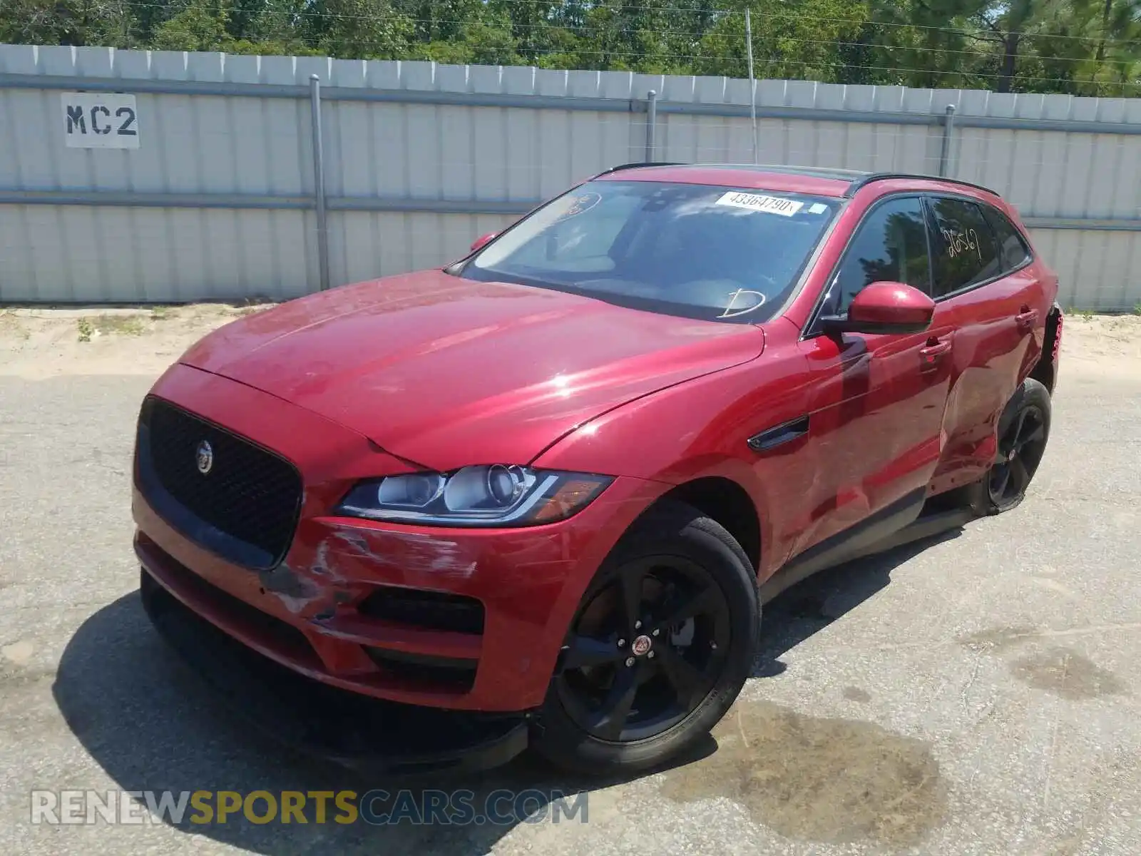 2 Photograph of a damaged car SADCJ2FX7KA395953 JAGUAR F-PACE 2019