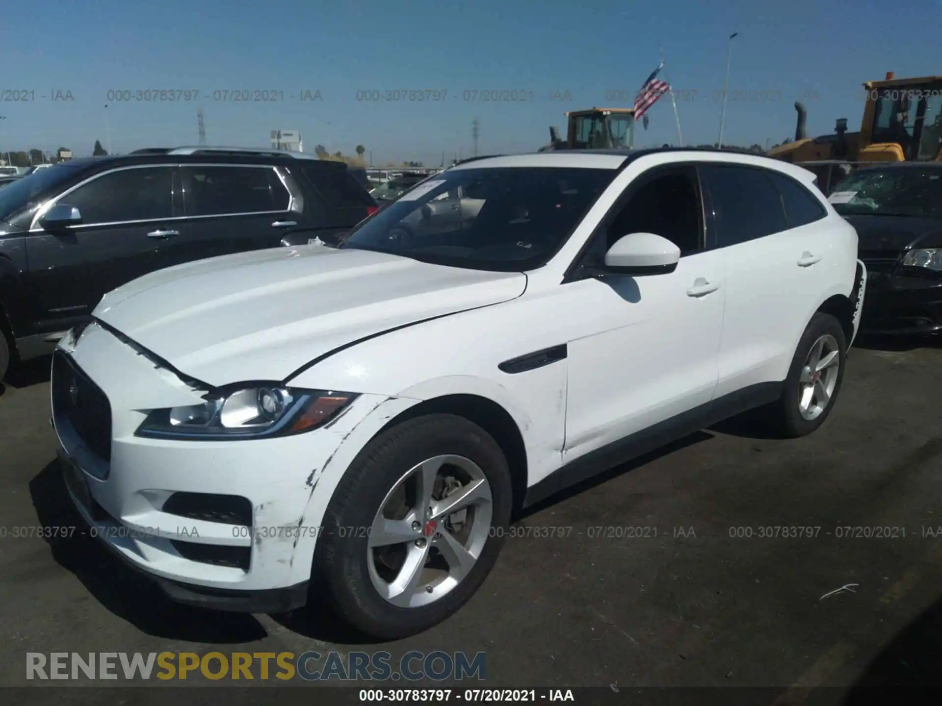 2 fotografías del automóvil dañado SADCJ2GX6KA368760 JAGUAR F-PACE 2019