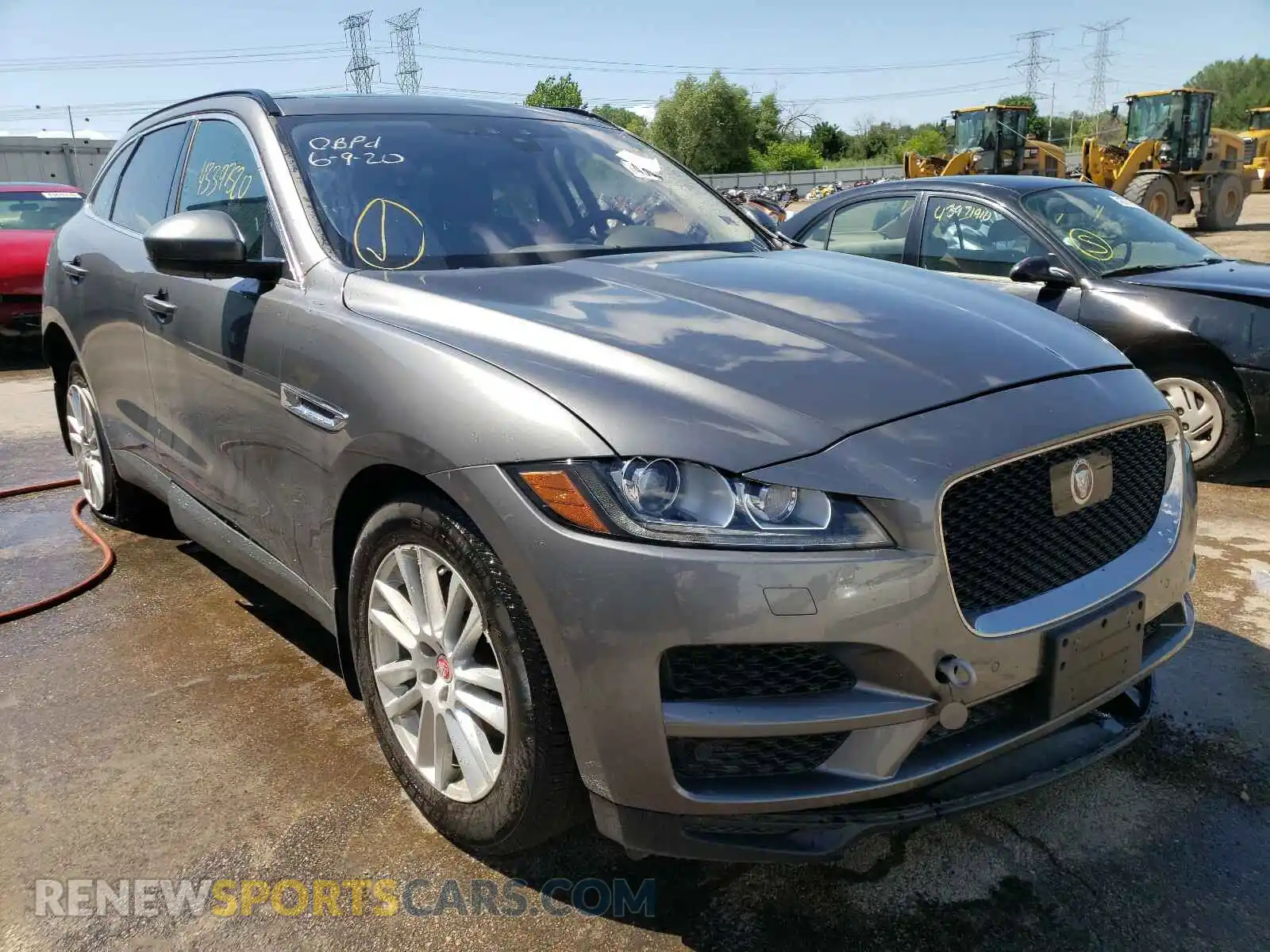 1 Фотография поврежденного автомобиля SADCK2FX2KA600933 JAGUAR F-PACE 2019