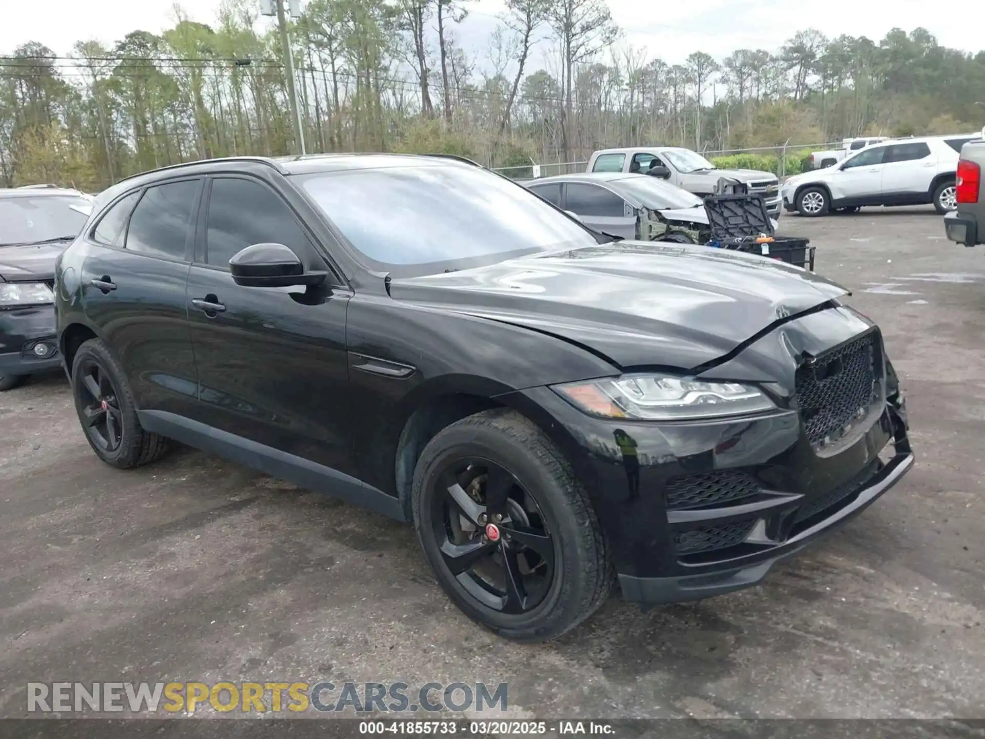 1 Photograph of a damaged car SADCK2FX7KA395593 JAGUAR F-PACE 2019