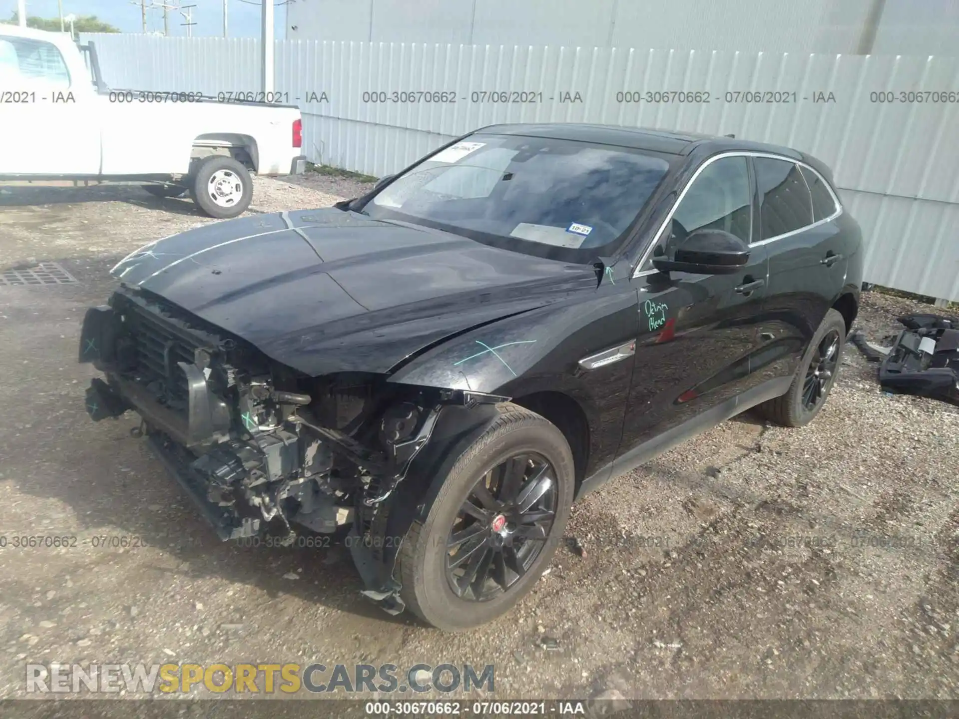 2 Photograph of a damaged car SADCK2GX9KA393035 JAGUAR F-PACE 2019