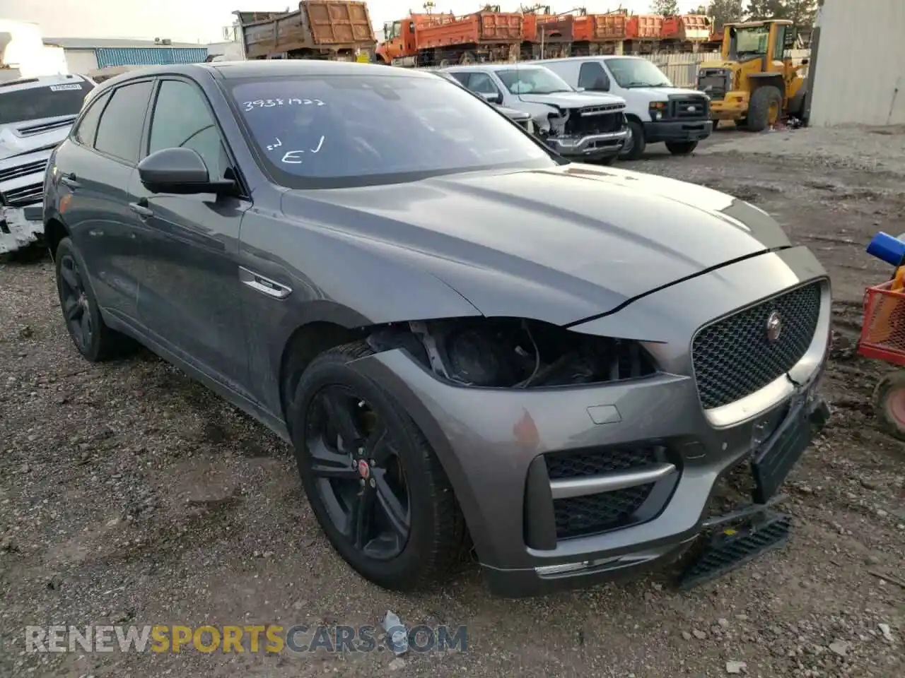1 Photograph of a damaged car SADCL2FX9KA366187 JAGUAR F-PACE 2019