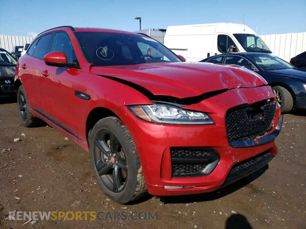1 Photograph of a damaged car SADCL2GX5KA605877 JAGUAR F-PACE 2019