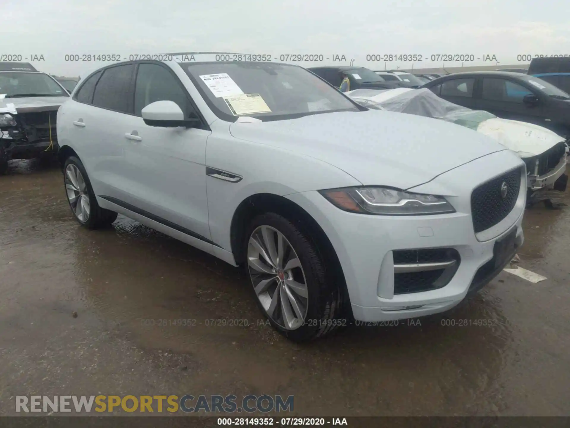 1 Photograph of a damaged car SADCL2GX9KA360498 JAGUAR F-PACE 2019