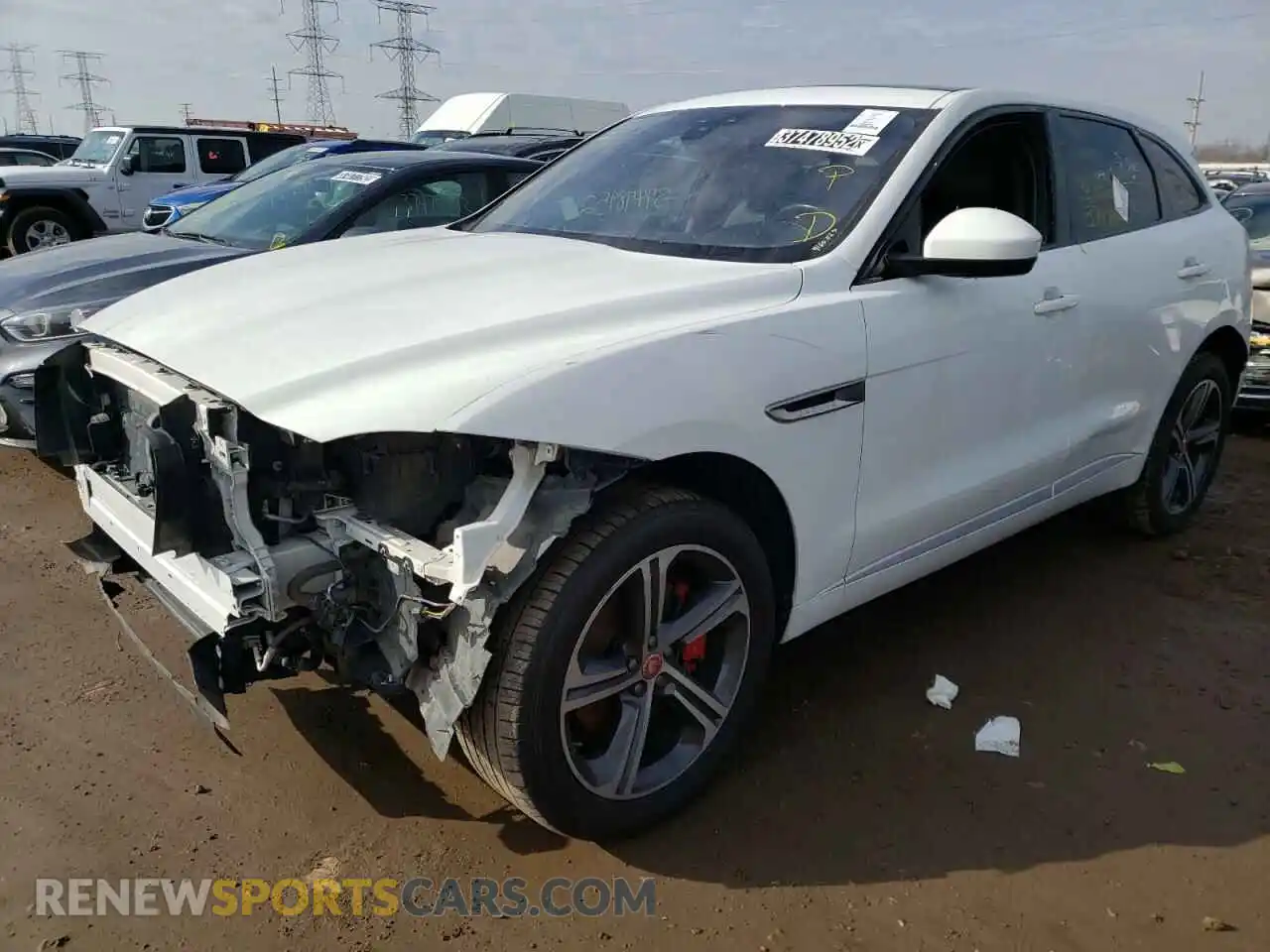 2 Фотография поврежденного автомобиля SADCM2FV2KA602674 JAGUAR F-PACE 2019