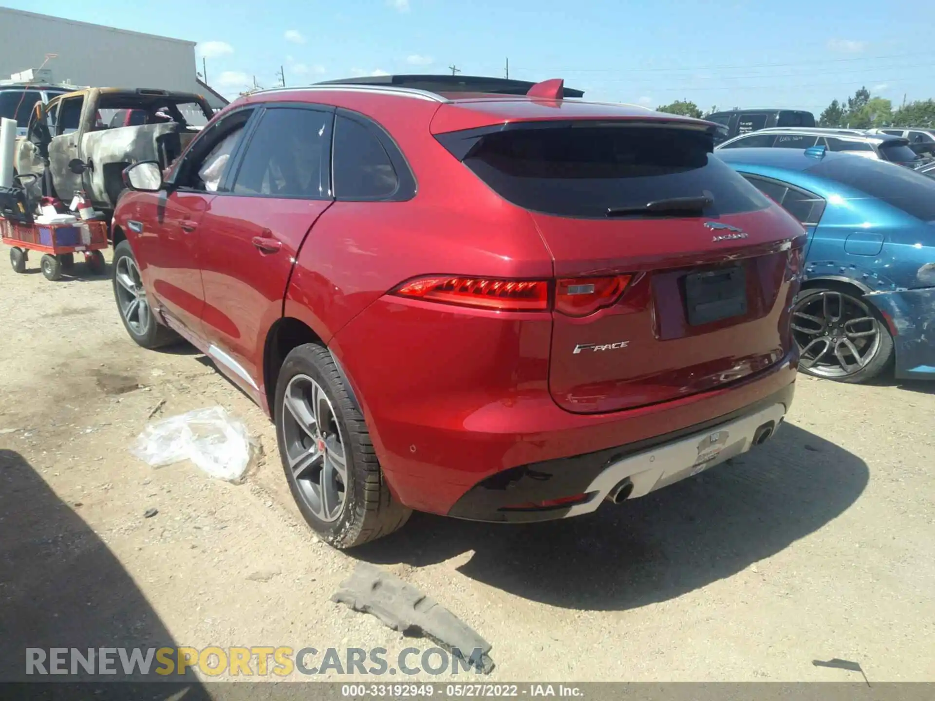 3 Photograph of a damaged car SADCM2FVXKA610019 JAGUAR F-PACE 2019