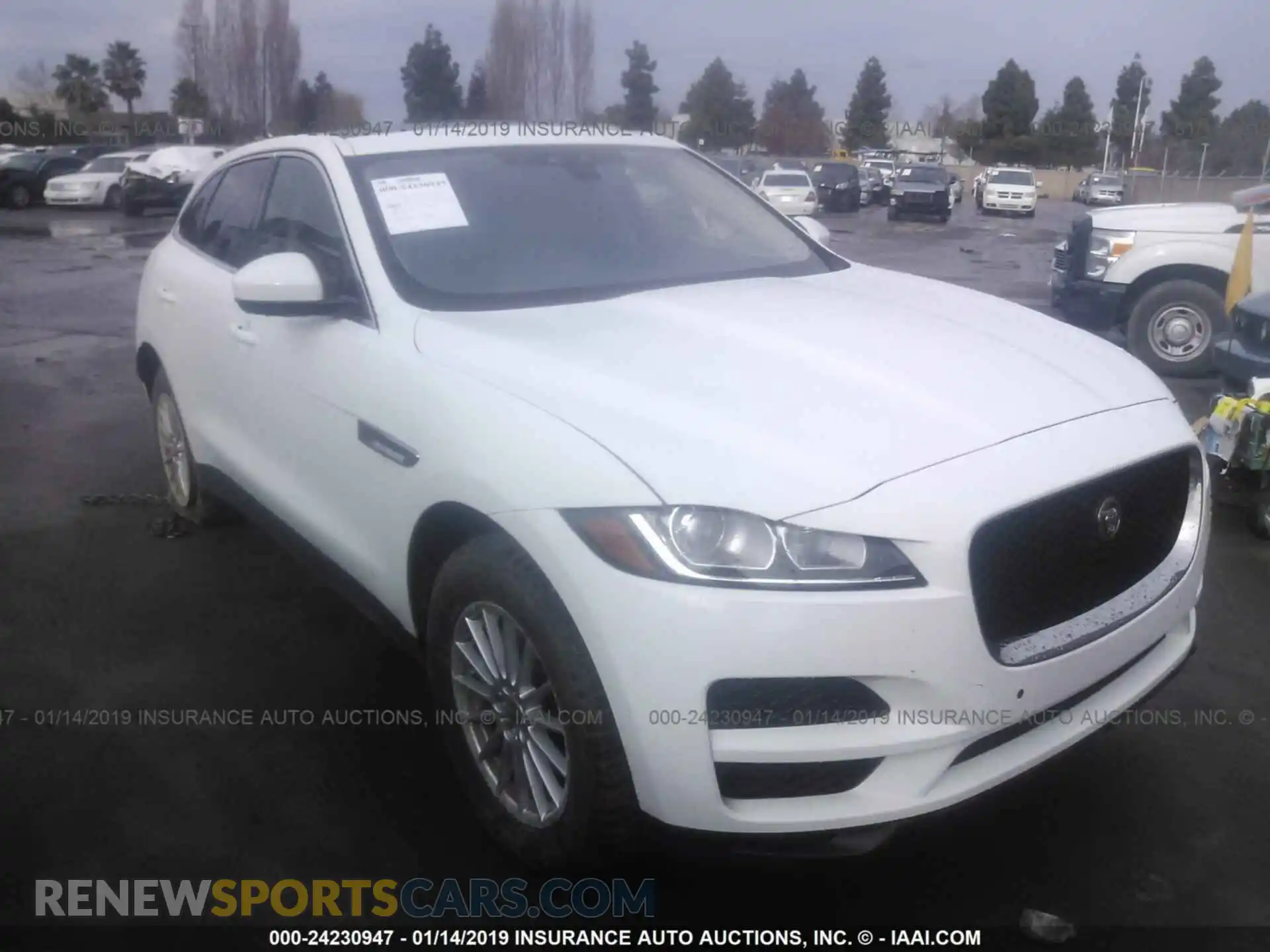 1 Photograph of a damaged car SADCS2FXXKA392008 JAGUAR F-PACE 2019