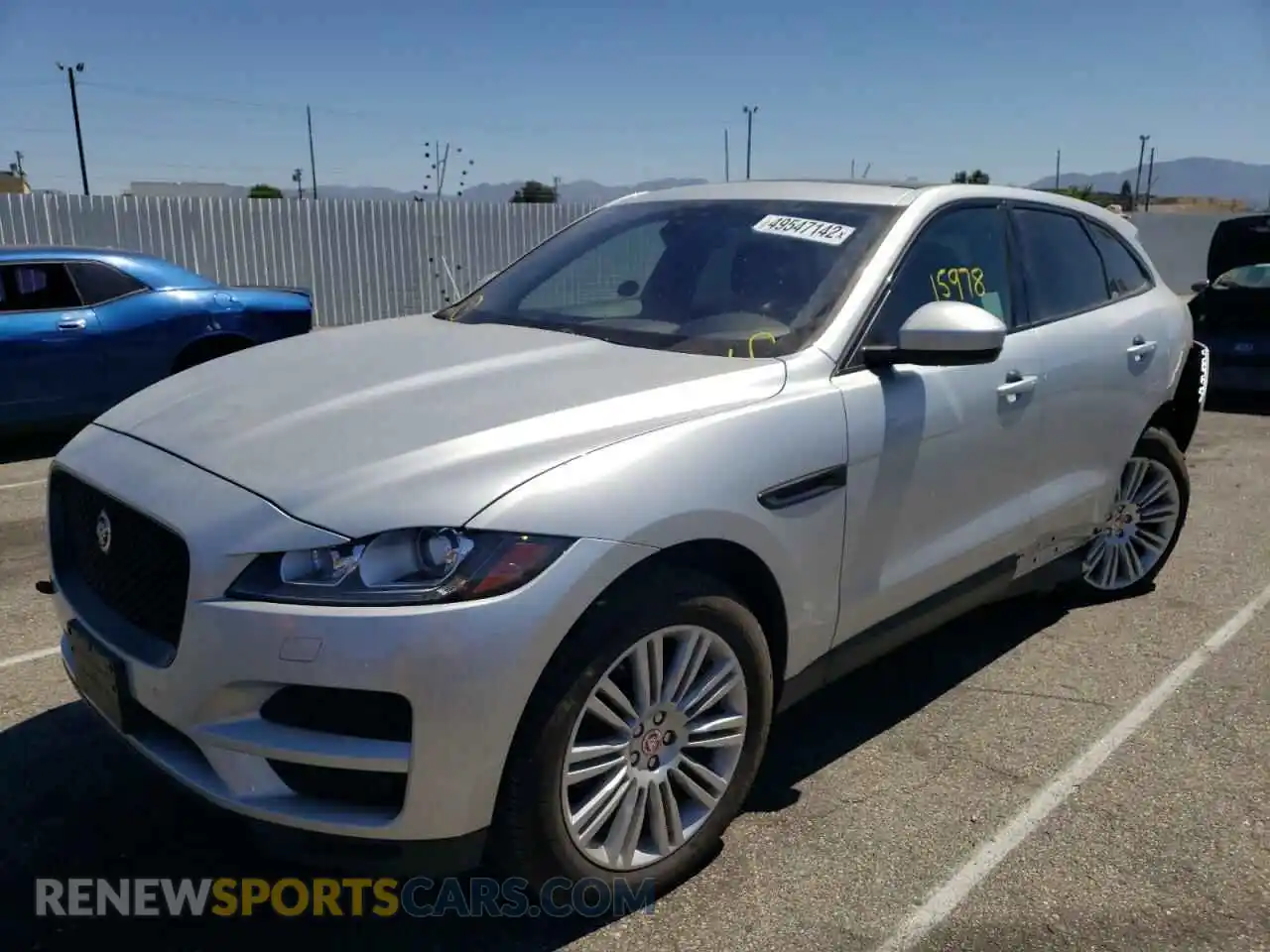 2 Photograph of a damaged car SADCJ2FX0LA653876 JAGUAR F-PACE 2020