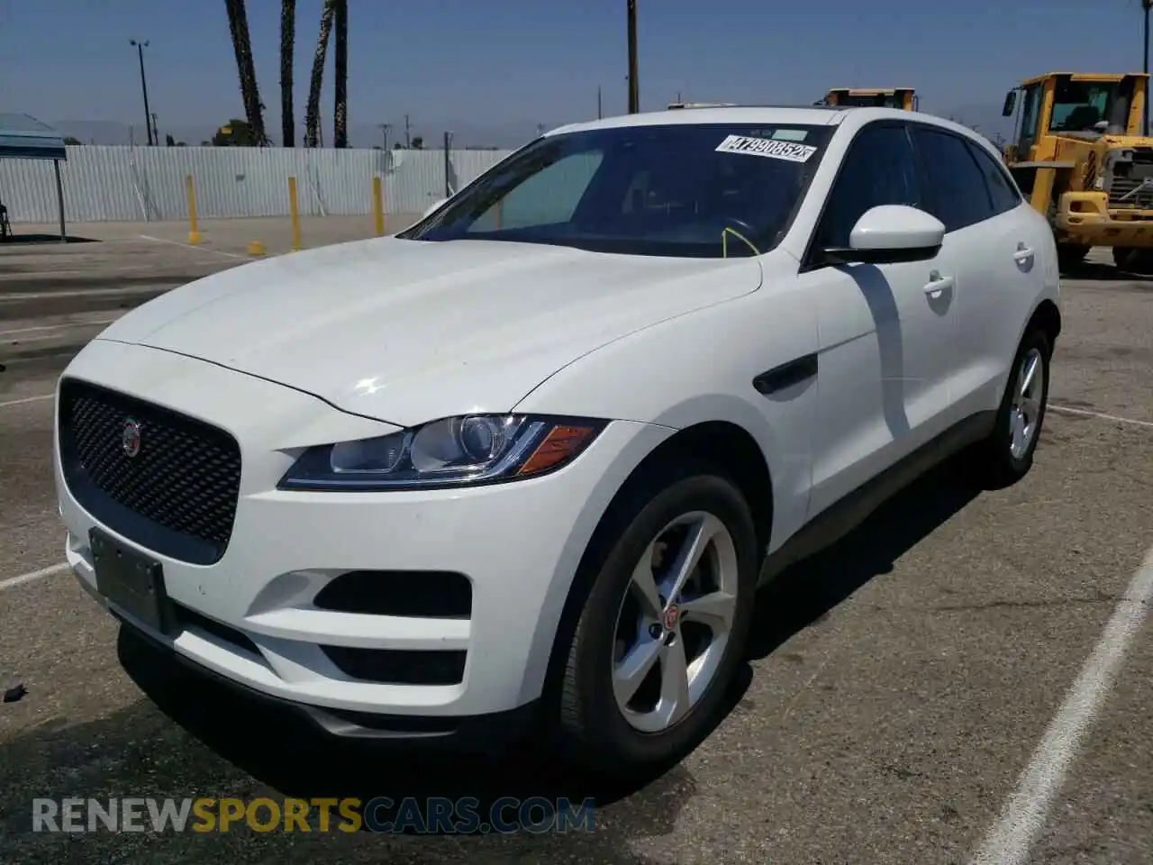 2 fotografías del automóvil dañado SADCJ2FX7LA644303 JAGUAR F-PACE 2020
