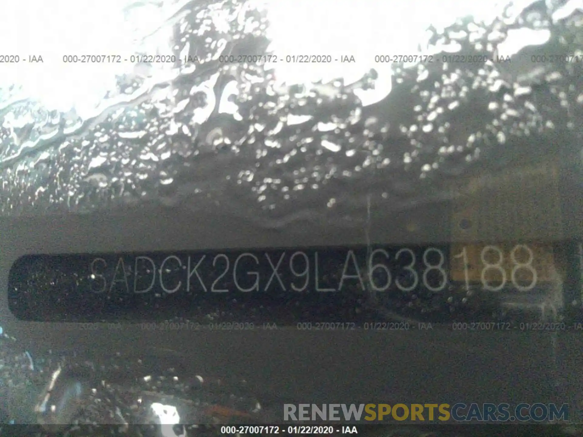 9 Photograph of a damaged car SADCK2GX9LA638188 JAGUAR F-PACE 2020
