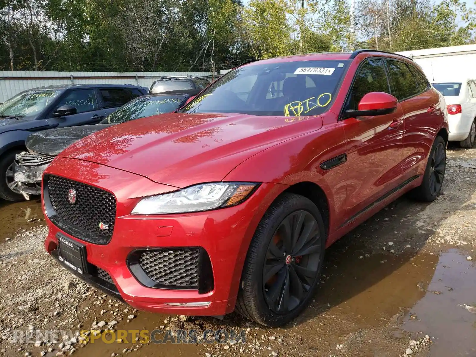 2 fotografías del automóvil dañado SADCM2FV3LA625544 JAGUAR F-PACE 2020