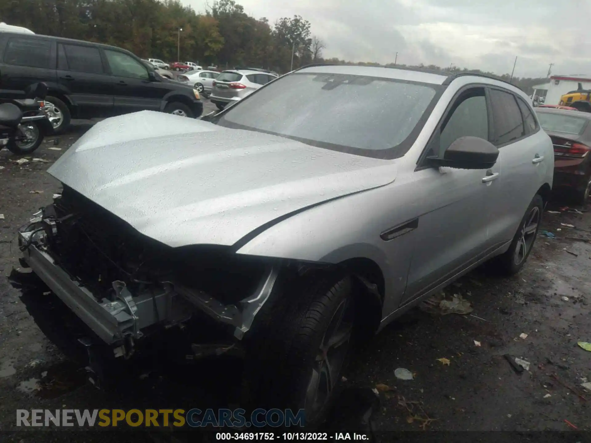 2 Фотография поврежденного автомобиля SADCX2GX5LA652302 JAGUAR F-PACE 2020