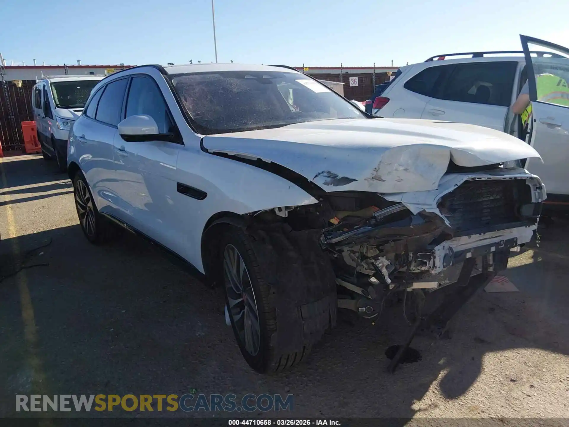 1 Photograph of a damaged car SADCJ2EU4MA668597 JAGUAR F-PACE 2021