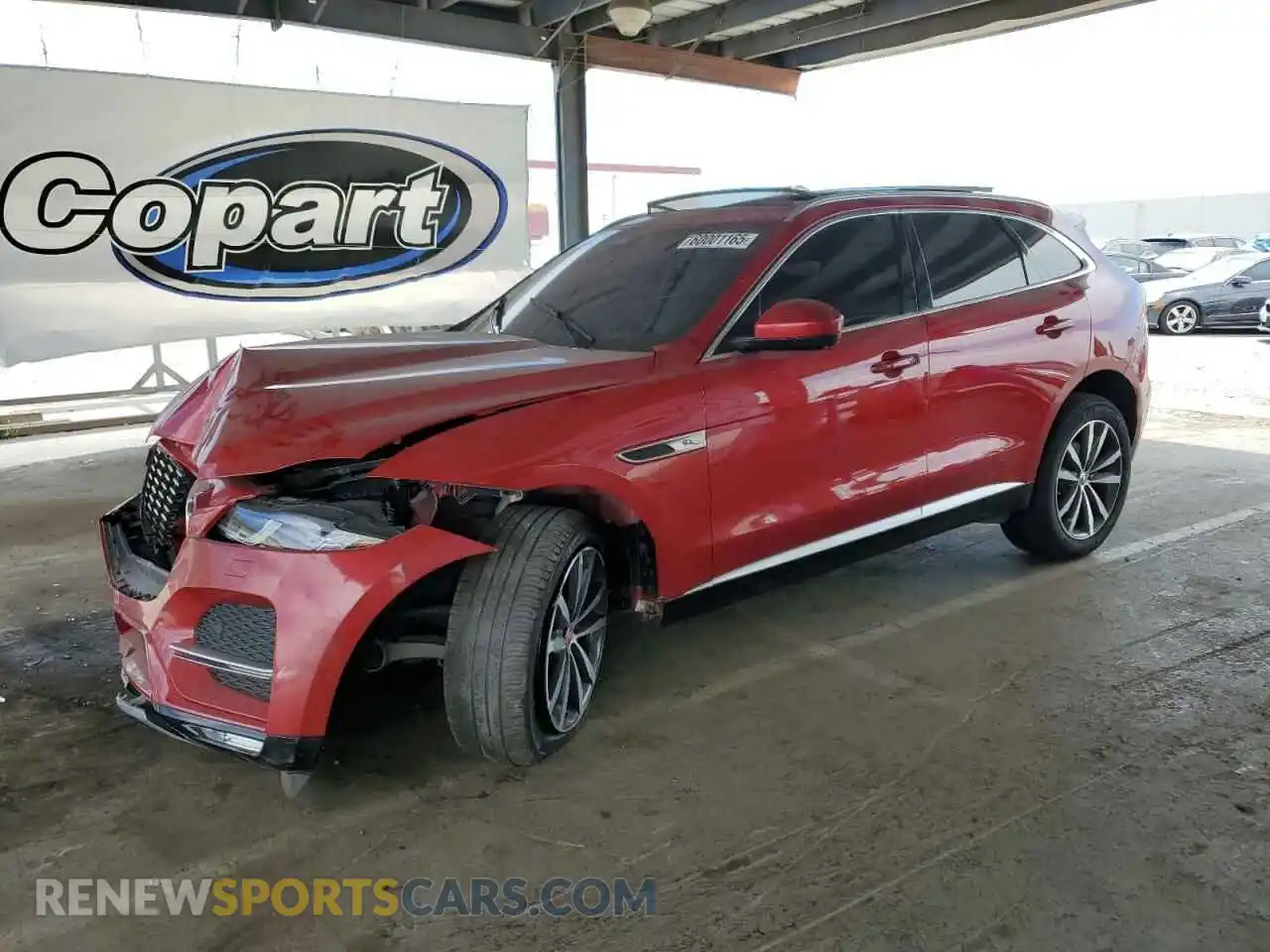 1 Photograph of a damaged car SADCJ2EX4MA674555 JAGUAR F-PACE 2021