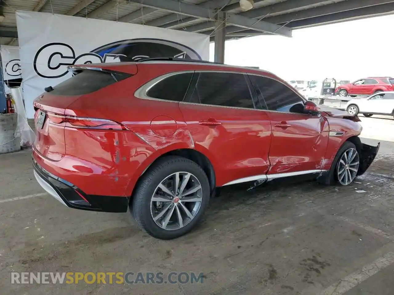 3 Photograph of a damaged car SADCJ2EX4MA674555 JAGUAR F-PACE 2021