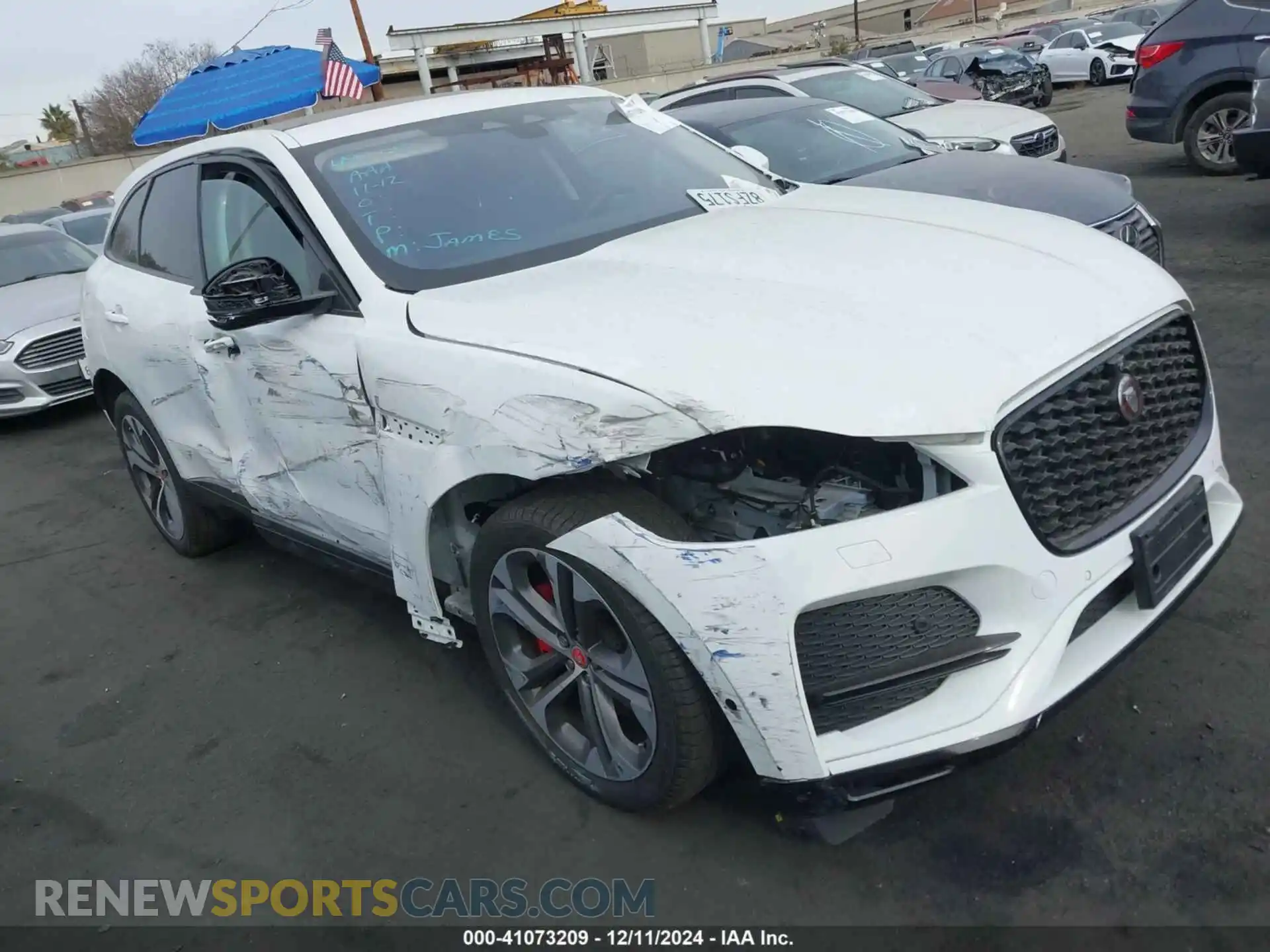 1 Фотография поврежденного автомобиля SADCJ2EX6MA681071 JAGUAR F-PACE 2021