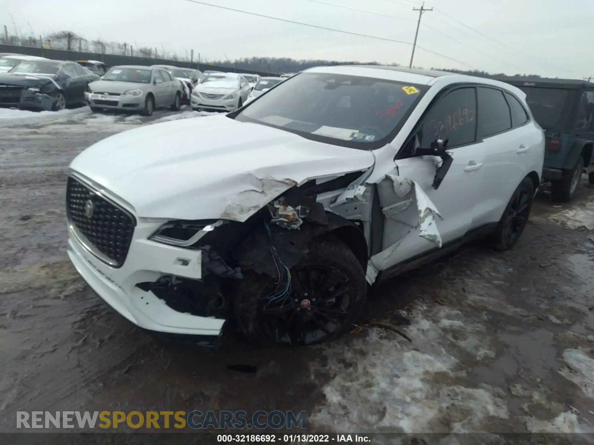 2 Photograph of a damaged car SADCJ2EX7MA666983 JAGUAR F-PACE 2021