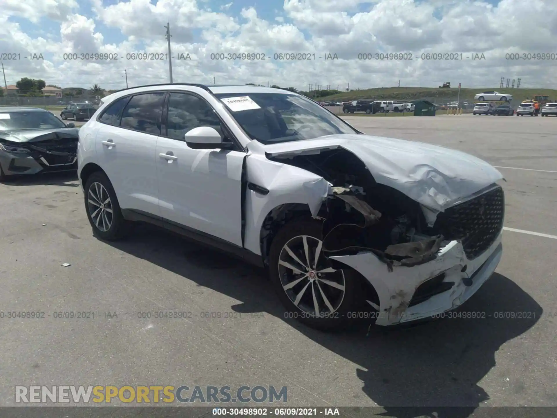 1 Photograph of a damaged car SADCJ2EXXMA672583 JAGUAR F-PACE 2021