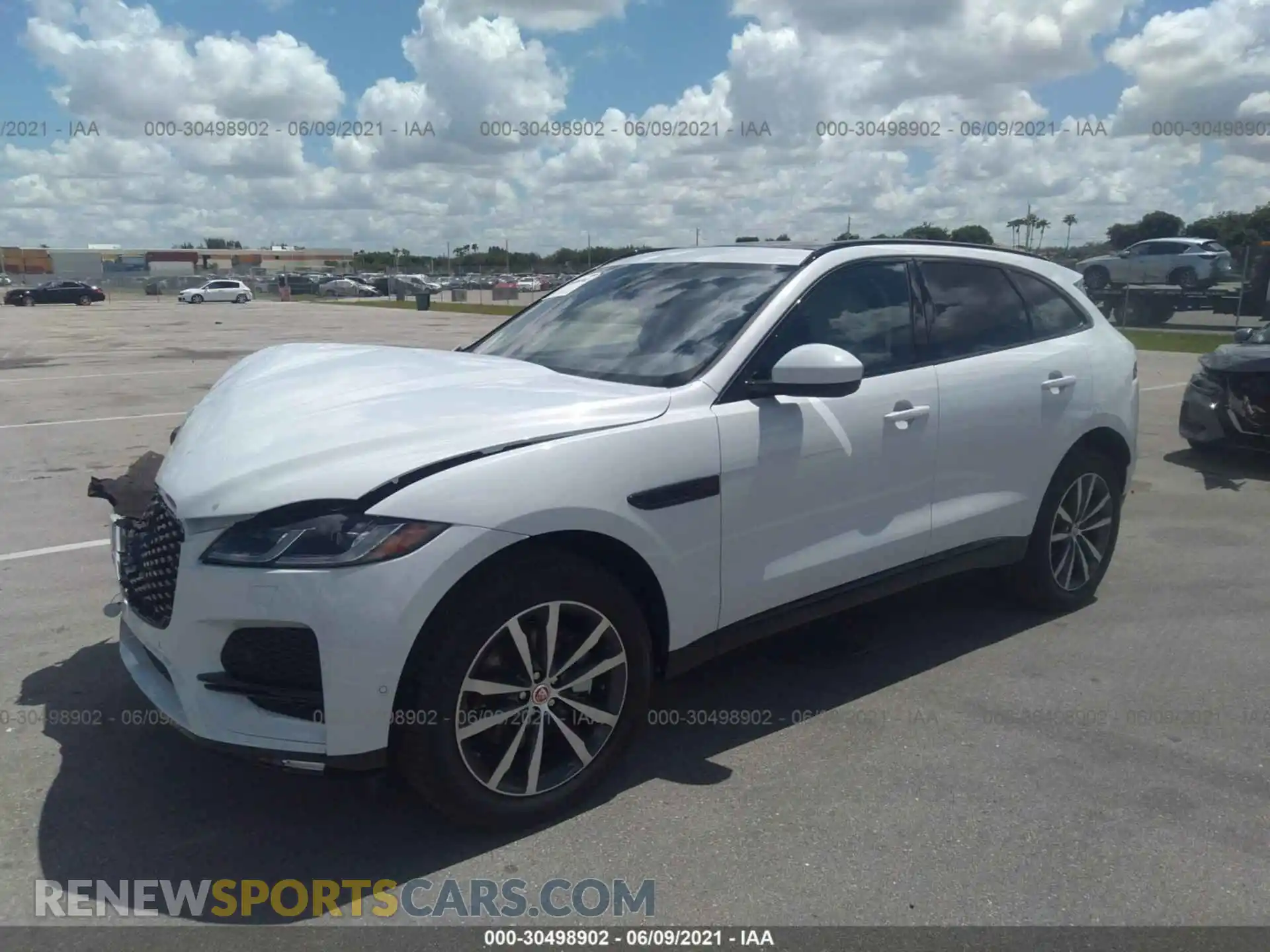 2 Photograph of a damaged car SADCJ2EXXMA672583 JAGUAR F-PACE 2021