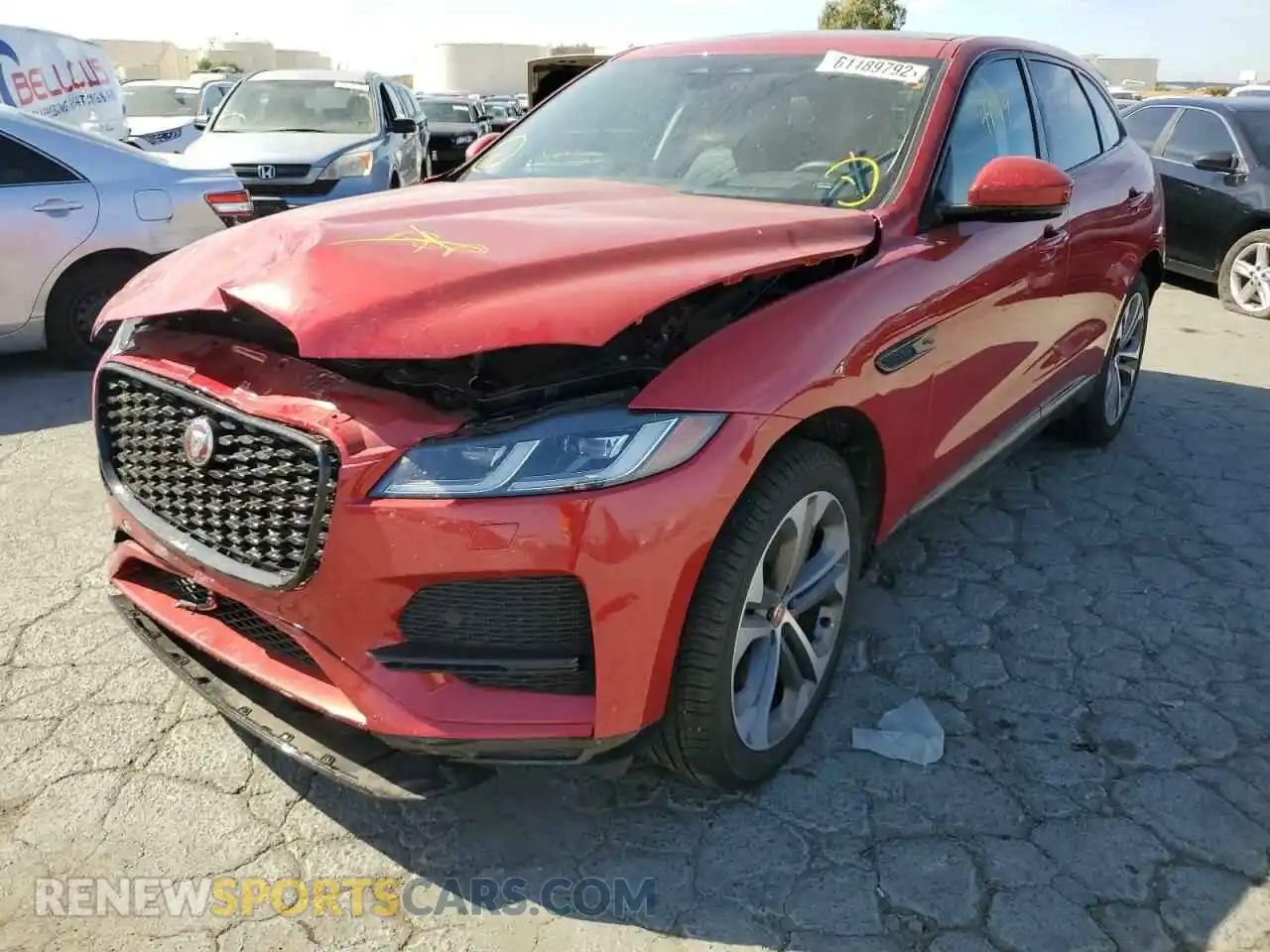 2 Photograph of a damaged car SADCJ2EX1NA691279 JAGUAR F-PACE 2022