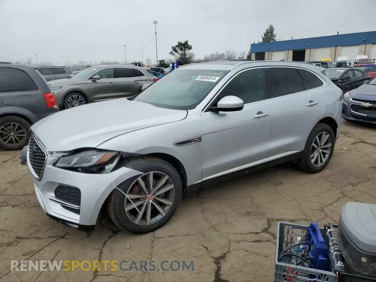 1 Photograph of a damaged car SADCJ2EX7NA702897 JAGUAR F-PACE 2022