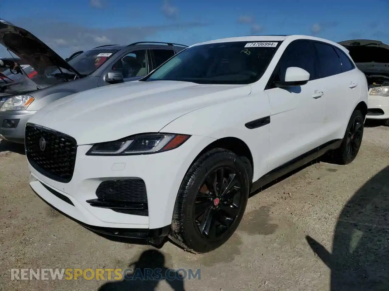 1 Photograph of a damaged car SADCJ2EX9NA697587 JAGUAR F-PACE 2022