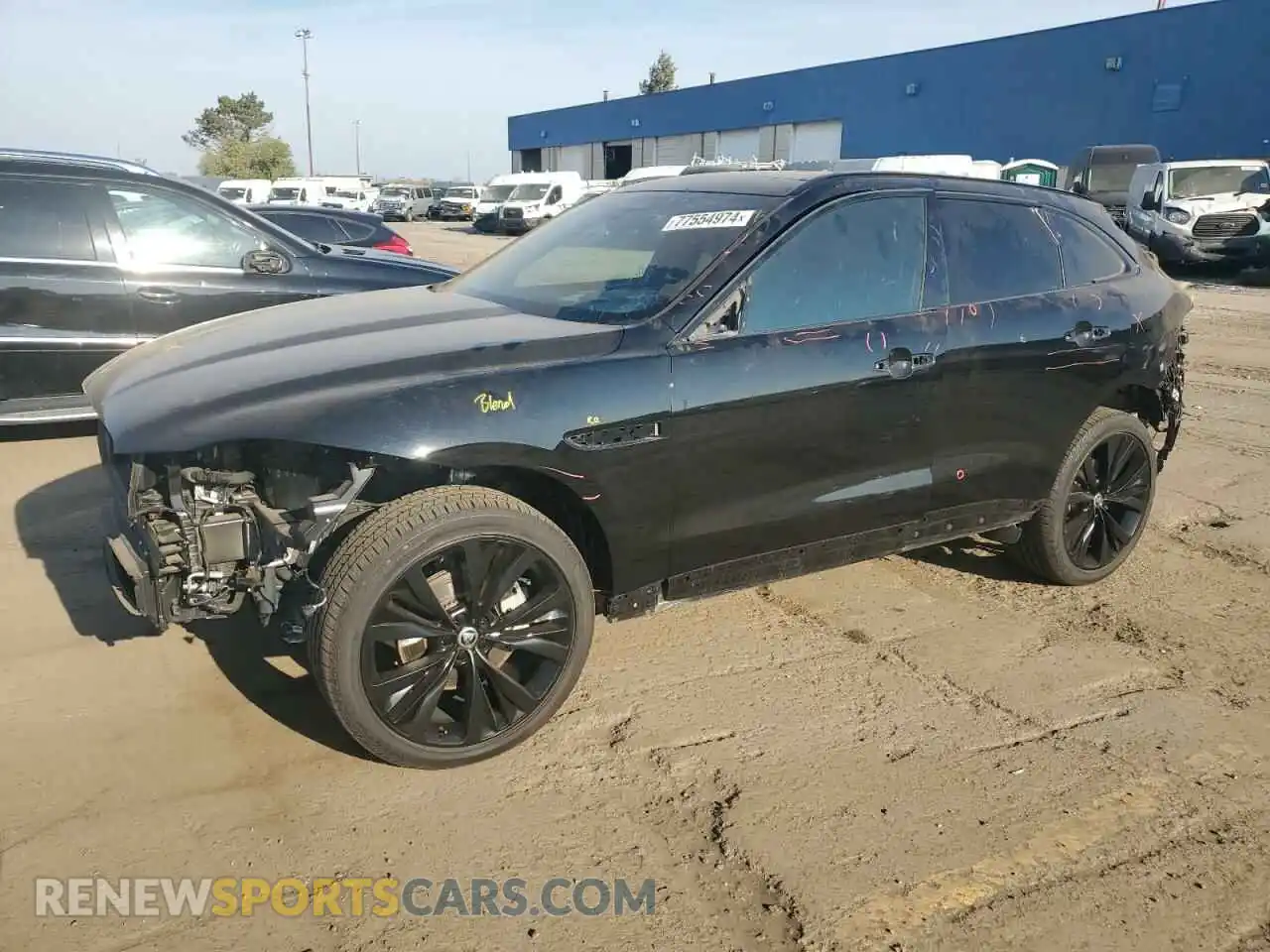 1 Photograph of a damaged car SADCT2EX0RA723879 JAGUAR F-PACE 2024