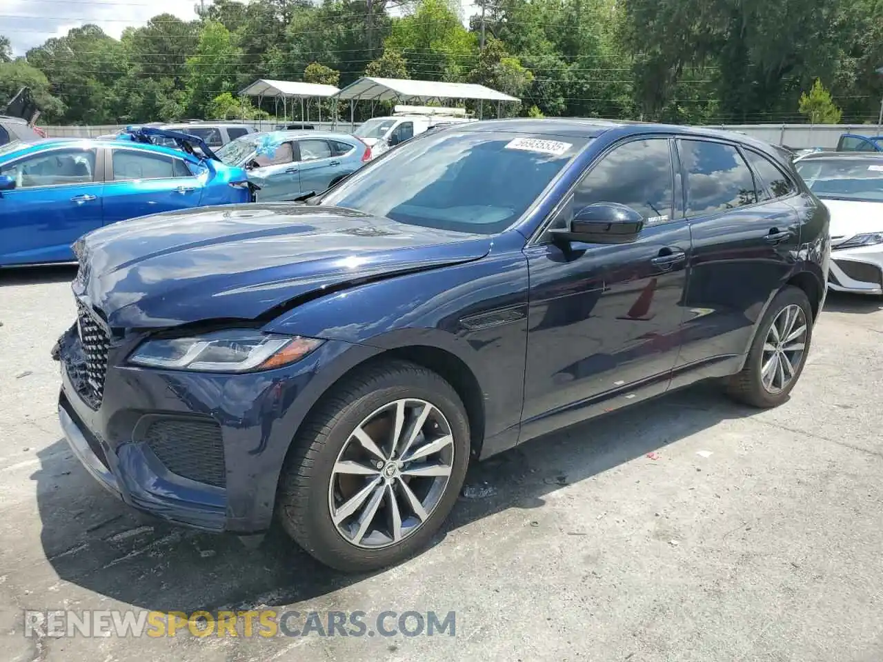 1 Photograph of a damaged car SADCT2EX9RA723265 JAGUAR F-PACE 2024