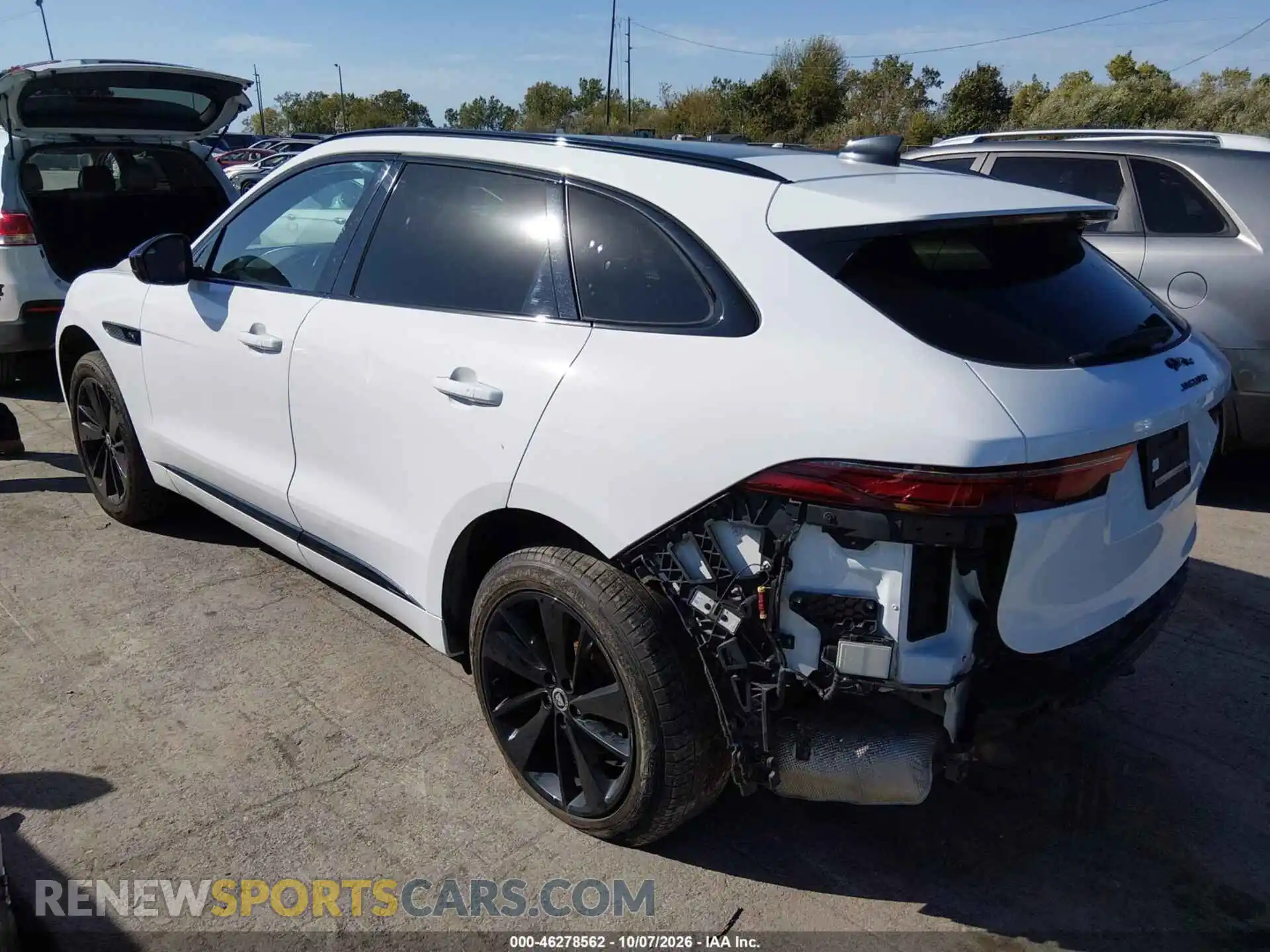 3 fotografías del automóvil dañado SADCT2EX3SA747745 JAGUAR F-PACE 2025
